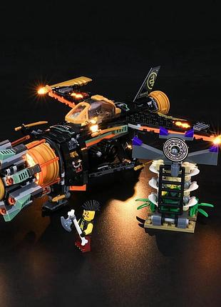 Led-подсветка для lego boulder blaster 71736 geament llk418 комплект подсветки без lego