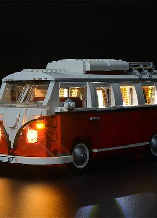Светодиодная подсветка для лего "фургон" briksmax bx001 10220 volkswagen t1 camper van комплект led-подсветки для конструктора