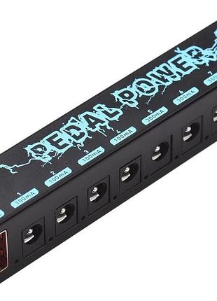 Блок питания для гитарных педалей pedal power портативный блок питания для гитарных педалей эффектов