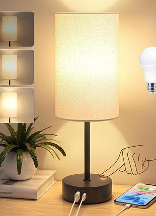 Настольная лампа с сенсорным управлением 35 см ba02 table lamp stanbow прикроватная лампа с зарядной станцией