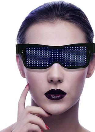 Cветодиодные очки для вечеринок funky magic led eyeglasses перезаряжаемые led светящиеся очки