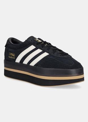 Кросівки жіночі adidas originals gazelle stack w чорні