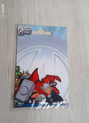 Аплікація, латка, термозаплатка дитяча marvel avengers assemble