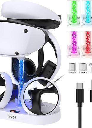 Зарядная станция pega p5 vr 2 stand dual charger psfvr16-sh-de-1 станция для зарядки и хранения гарнитуры playstation