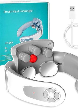 Масажер для шиї 42 °c intelligent cervical massager jt-502 електричний бездротовий масажер для шиї та плечей із підігрівом
