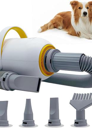 Фен-пылесос для шерсти собак 3200 вт pmango pet dryer cl-dp пылесос для шерсти собак 2 в 1, 7 скоростей