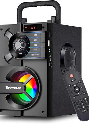 Bluetooth-колонка 2000 мач wireless speaker s39 портативна бездротова bluetooth-колонка з rgb-підсвіткою і пультом керування