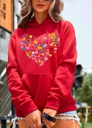 Shein. из англии. в наличии. толстовка худи оверсайз с принтом бабочек.