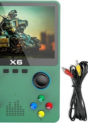 Игровая консоль 2000 мач 3,5-дюймов game console x6 портативная игровая консоль для эмуляции классических видеоигр