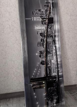Картина місто нью-йорк 50x150 см