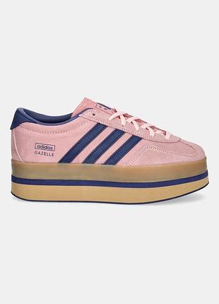 Кросівки жіночі adidas originals gazelle stack w рожеві