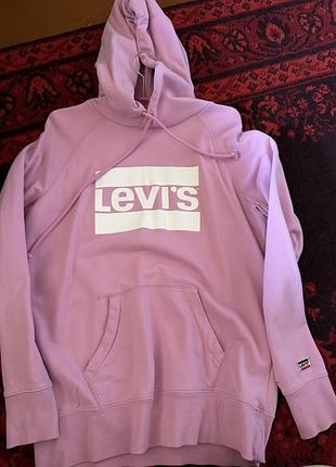 Худі жіноче levi's рожеве xs-s з капюшоном