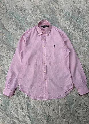 Лляна сорочка ralph lauren slim fit