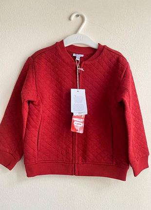 Кофта для хлопчика ovs kids стьобана червона 2-2.5 роки