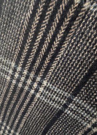 Шарф massimo dutti wool scarf шарф в клітинку 5