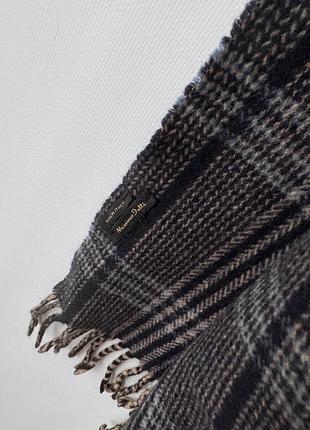 Шарф massimo dutti wool scarf шарф в клітинку 6