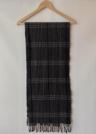 Шарф massimo dutti wool scarf шарф в клітинку 8