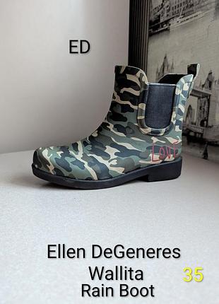 Ботинки резиновые (челси) ed ellen degeneres wallita rain boot (наш 35) женские оригинал