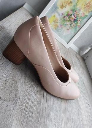 Шкіряні туфлі clarks unstructured (un cosmo step) розм. 39.5 (uk 6), устілка 24.5 см