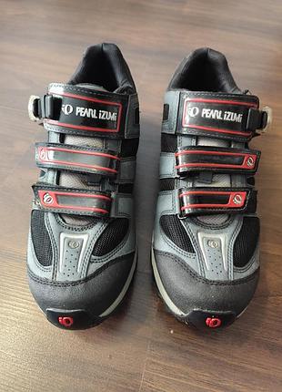 Веловзуття чоловіче pearl izumi сіро-чорне, розмір 45