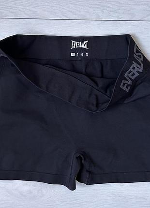 Женские спортивные мини-шорты everlast облегающего кроя шорты-боксеры короткие велосипедки чорні спортивні шорти з логотипом бренда everlast 2xl-3xl