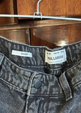 Жіночі джинси pull&bear карго, сірі, розмір m-l 2