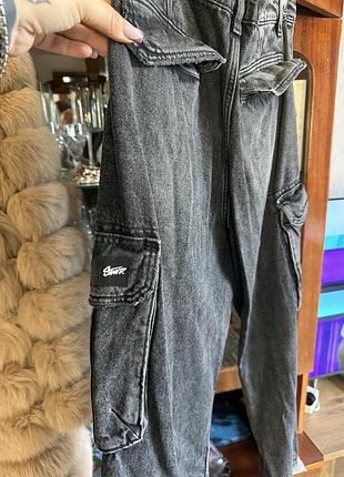 Жіночі джинси pull&bear карго, сірі, розмір m-l 6