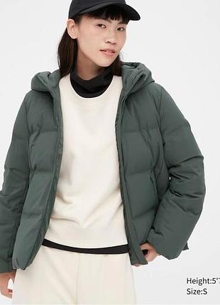 Куртка uniqlo розмір s оливкова 2