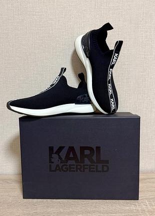 Текстильні кросівки-сліпони karl lagerfeld