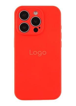 Чехол silicone case full size with frame для iphone 15 pro max мятная упаковка 14.red