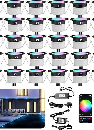 Rgbw wifi світлодіодні терасні світильники водонепроникні ip67 ø31 мм 12v - bluetooth