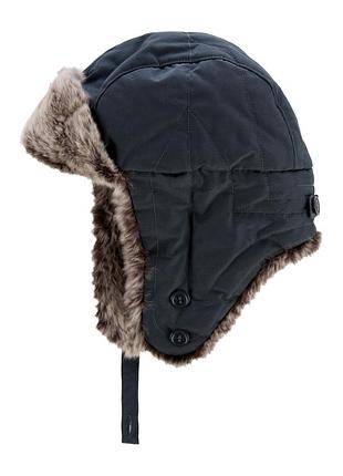 Оригінальна зимова шапка-вушанка woolrich (натуральне хутро кролика), в стиле y2k, розмір s