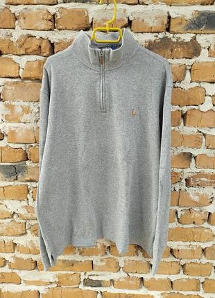 Свитер polo ralph lauren на молнии 1/3 (half-zip). оригинал!
