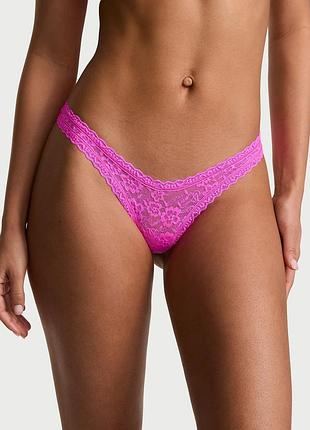 Кружевные трусики тонг victoria's secret