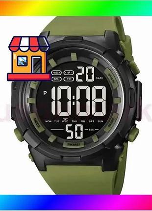 Bs часы наручные мужские best mix skmei 1845ag army green, армейские водостойкие тактические часы. цве bas77/n