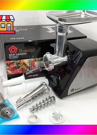 Bs электрическая мясорубка соковыжималка best mix domotec ms-2023 2800 вт, томаты с насадками, мясоруб bas77/n