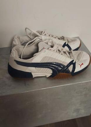Кросівки чоловічі puma білі з синім