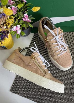 Оригінальні шкіряні кросівки giuseppe zanotti