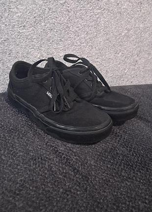Черные текстильные кеды vans atwood детские