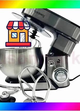 Bs стационарный кухонный миксер best mix тестомисс rainberg rb-8086 с металлической чашей планетарный bas77/n