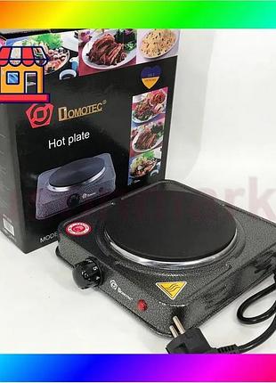 Bs электроплита настольная domotec best mix ms-5821 (дисковая на 1 конфорку/1д), маленькая переносная bas77/n