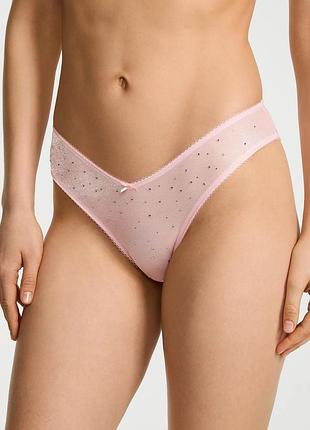 Трусики бразильяны victoria's secret со стразами