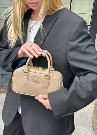 Сумка для жінок miu miu бежева