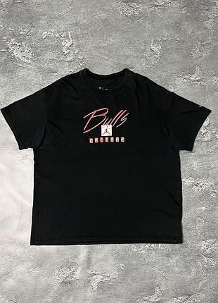 Чоловіча футболка jordan chicago bulls чорна