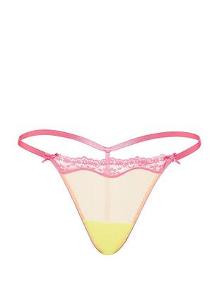 Трусики стринги victoria's secret pink 3