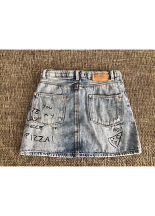 Джинсовая юбка zara для девочки 7 р 2