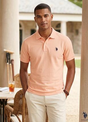 Мужская футболка поло u.s. polo assn. оригинал, размер m