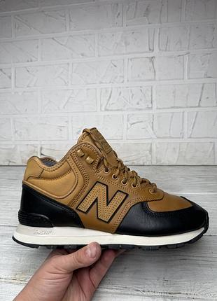 Крутые зимние кроссовки ботинки new balance 574 утепленные