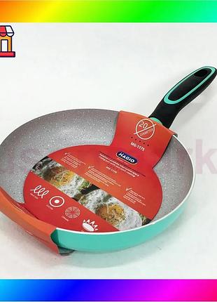 Bs сковорода magio mg-1175 best mix з мармуровим антипригарним покриттям 20 см, антипригарна сковорода bas77/n