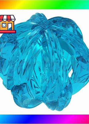 Bs игрушка для собак best mix waudog fun durable дышащий мяч, термопластичная резина, 70 мм, голубой bas77/n